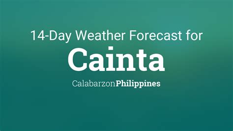 cainta weather today.